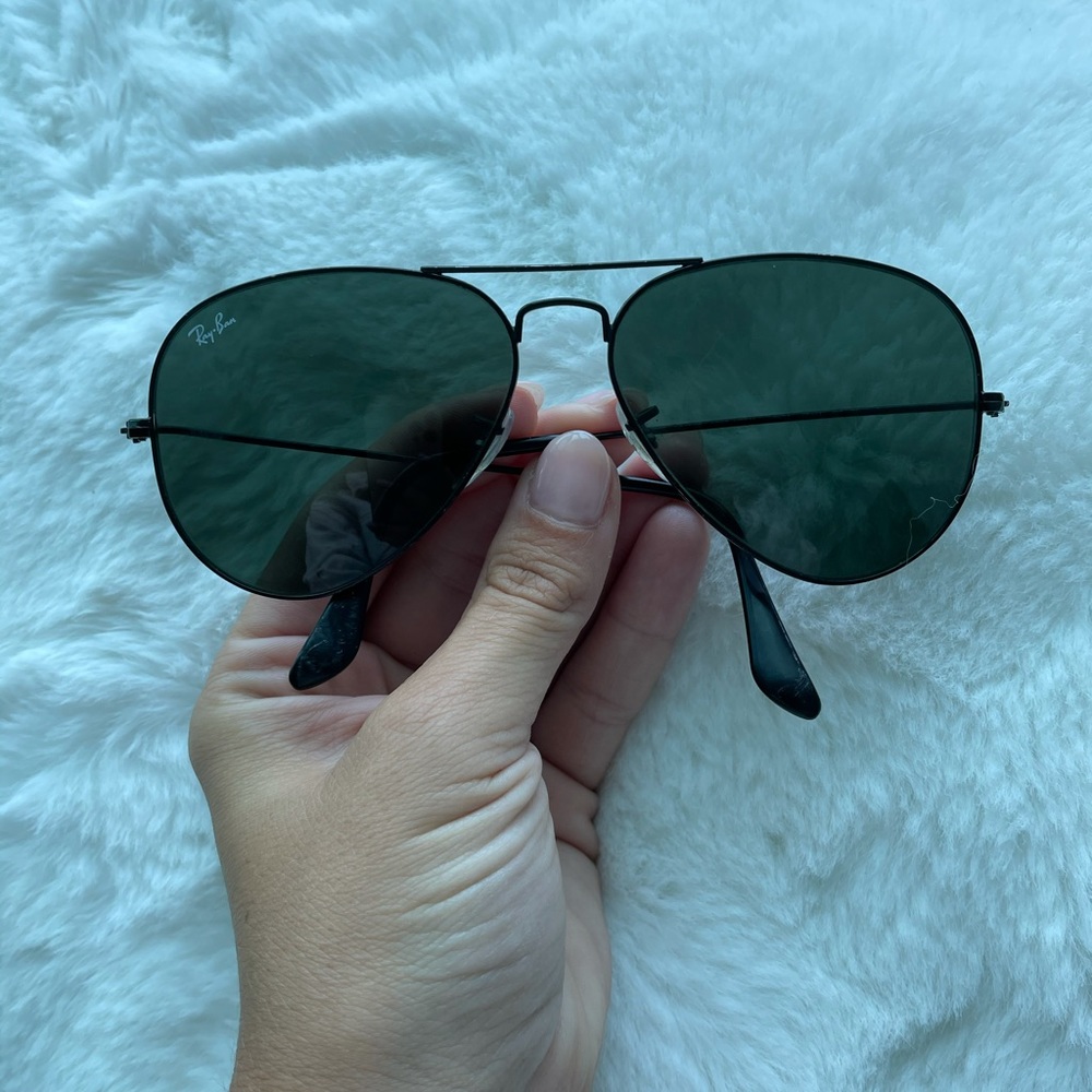 Ray Ban Black Aviator Sunglasses